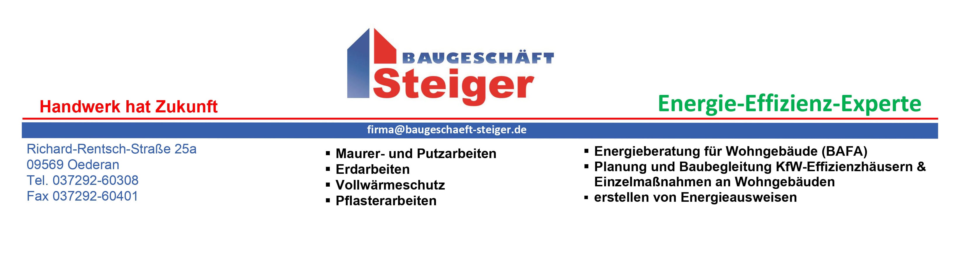 Baugeschäft Steiger GmbH cover image